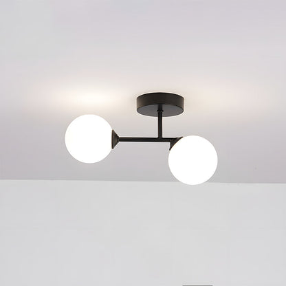 Plafonnier nordique moderne en verre pour couloirs et chambres Ceiling Lamp Electro Paris