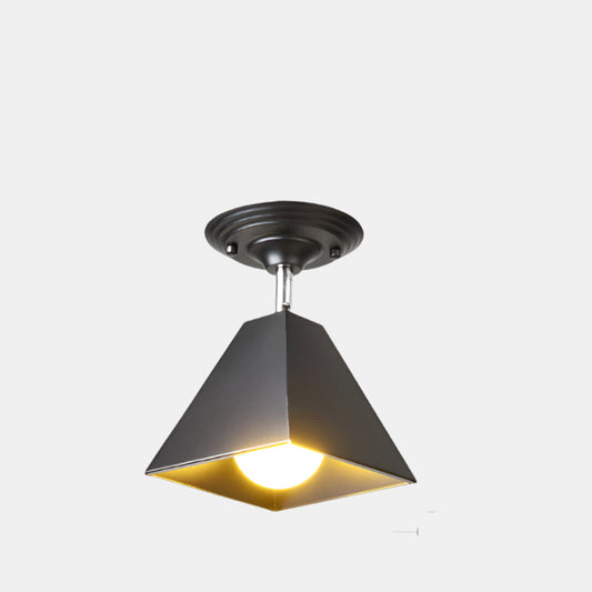 Plafonnier semi-monté géométrique pour espaces modernes Ceiling Lamp Electro Paris Noir 1