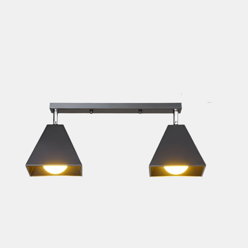 Plafonnier semi-monté géométrique pour espaces modernes Ceiling Lamp Electro Paris Noir 2