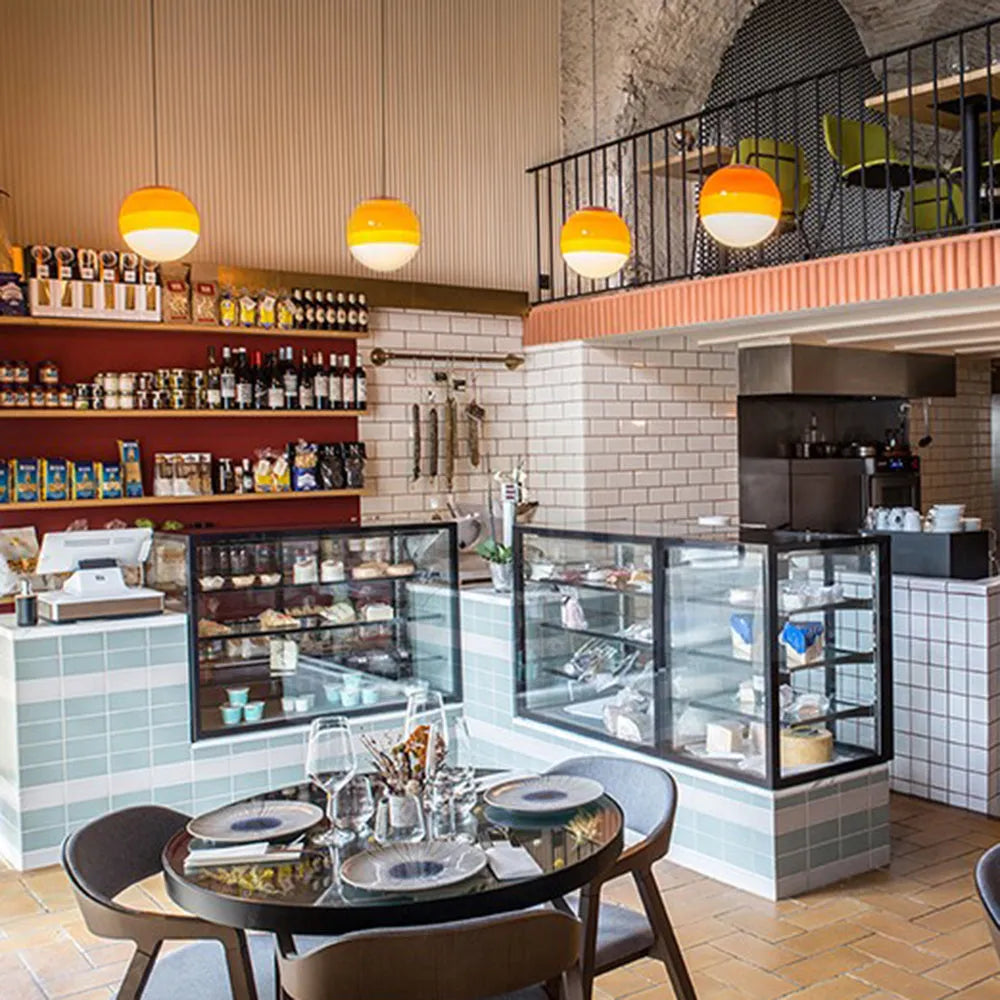 Plafonnier suspendu moderne en verre coloré pour la maison Ceiling Lamp Electro Paris