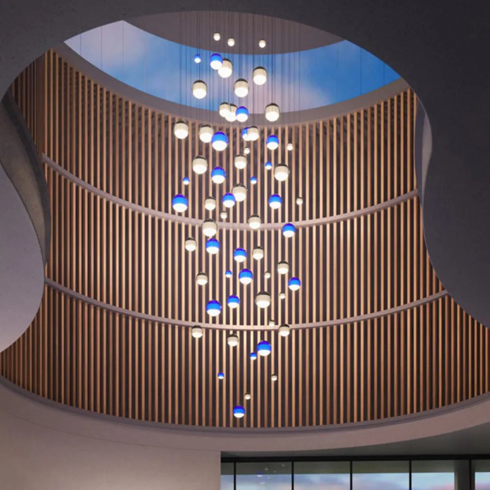 Plafonnier suspendu moderne en verre coloré pour la maison Ceiling Lamp Electro Paris