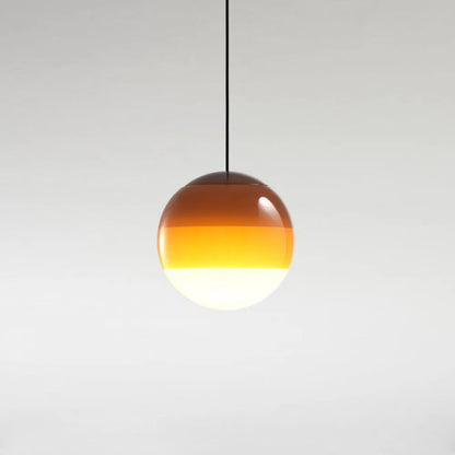 Plafonnier suspendu moderne en verre coloré pour la maison Ceiling Lamp Electro Paris Orange