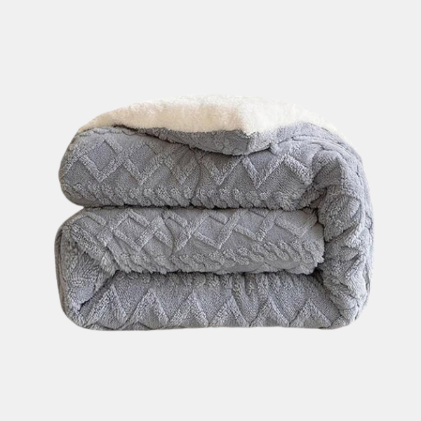 Plaid Moelleux en Fausse Fourrure – Couverture Décorative Douce pour Canapé et Lit Couvertures et plaids Electro Paris Gris