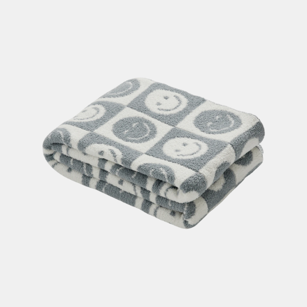 Plaid Tissé Esthétique Indie – Couverture Artistique Réversible en Coton pour Canapé ou Tenture Murale Couvertures et plaids Electro Paris Gris S