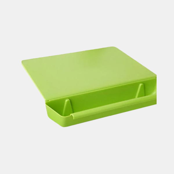 Planche à Découper Multifonction avec Plateau – Planche 2-en-1 pour Préparation en Cuisine Planche à découper Electro Paris Vert