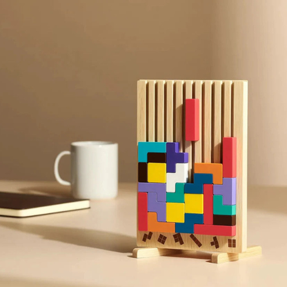 Plateau de Puzzle en Bois – Jeu de Réflexion Tetris Spielzeug > Lernspielzeug > Holzpuzzle Electro Paris
