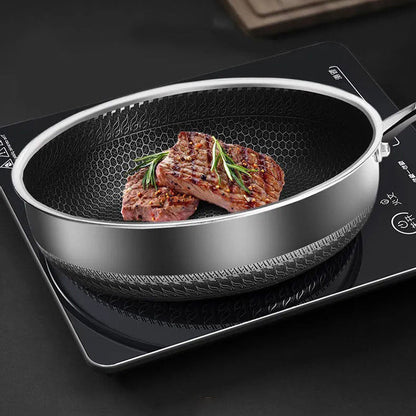 Poêle à Frire en Acier Inoxydable – Économie d'Énergie pour Cuisine Domestique Ustensiles de cuisine Electro Paris