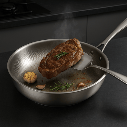 Poêle en Titane Durable – Poêle Antiadhésive pour Tous Types de Cuisinières Ustensiles de cuisine Electro Paris