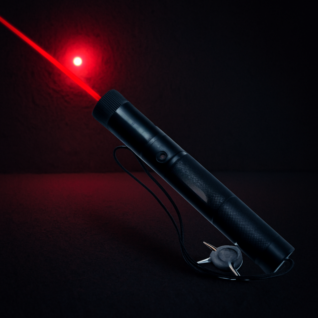 Pointeur laser en aluminium – Faisceau réglable pour les présentations Fournitures de bureau Electro Paris Rouge