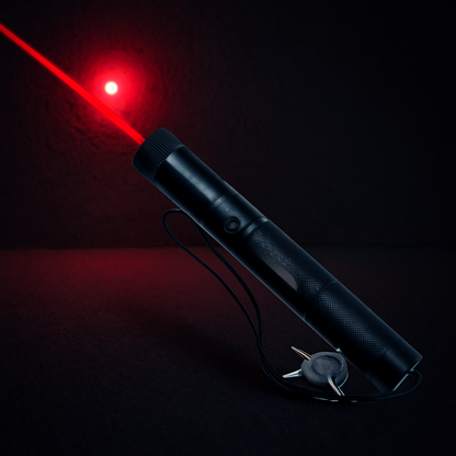 Pointeur laser en aluminium – Faisceau réglable pour les présentations Fournitures de bureau Electro Paris Rouge