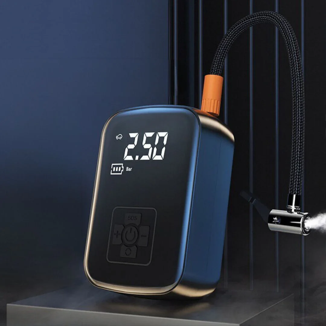 Pompe à Sir Electrique – Gonfleur de Pneus Portable Avec Écran LED Tire Pump Electro Paris