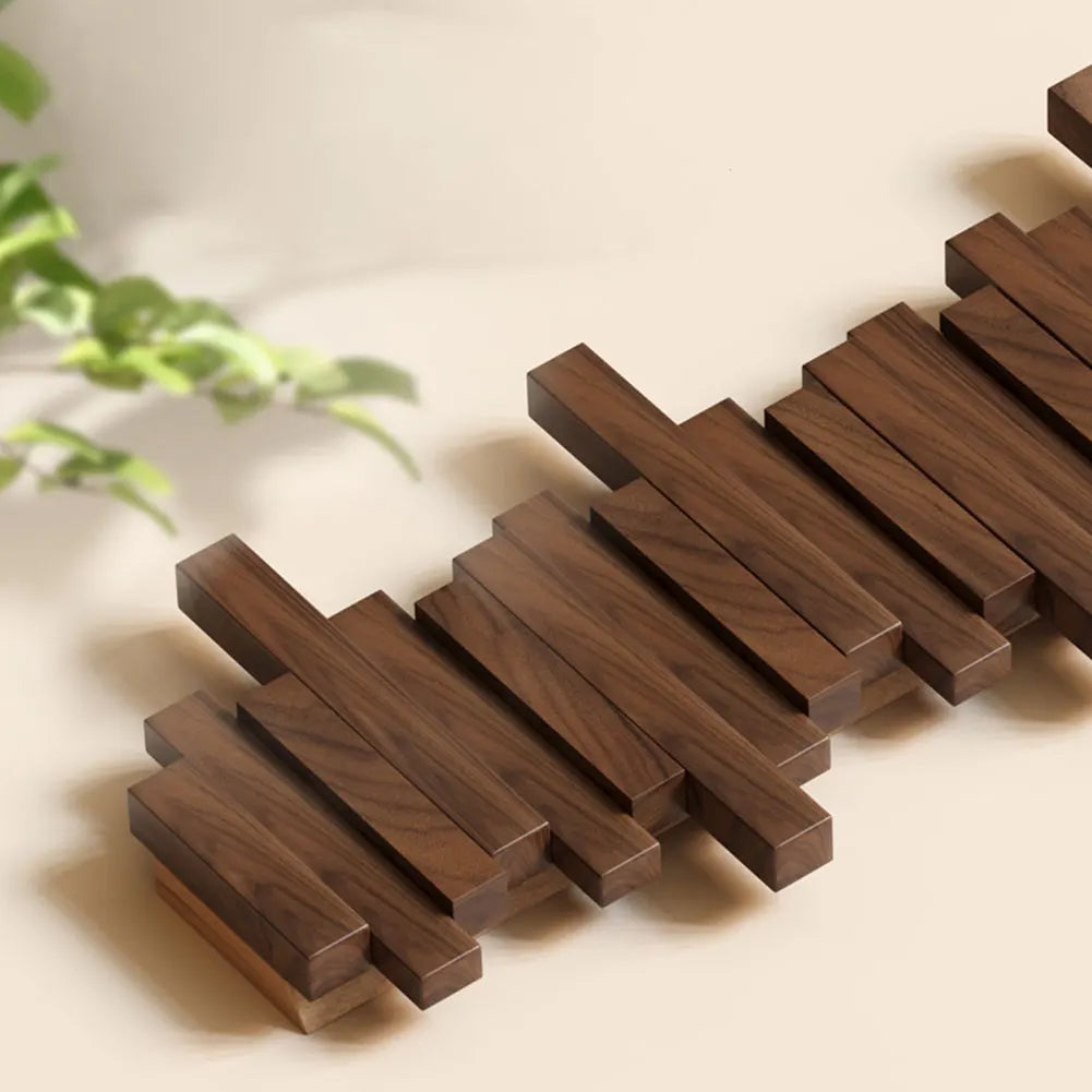 Porte-Manteau Moderne en Bois avec Crochets Rabattables – Organisateur Mural pour Entrée Porte-manteaux et crochets Electro Paris