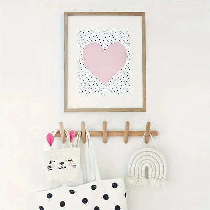 Porte Manteau Mural en Bois de Chêne avec 4 ou 5 Crochets – Solution Pratique pour l’Entrée Porte-manteaux Electro Paris