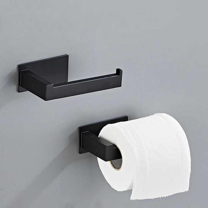 Porte-Papier Toilette sur Pied en Noir – Support Moderne pour Rangement de Salle de Bain Accessoires de salle de bain Electro Paris