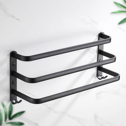 Porte-Serviettes Pivotant Noir pour Salle de Bain – Support Mural à 3 Bras Supports de serviette Electro Paris