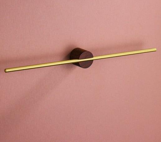 Porte-Serviettes en Métal Ajustable au Design Minimaliste Accessoires de salle de bain Electro Paris Grand Cuir Brun Or