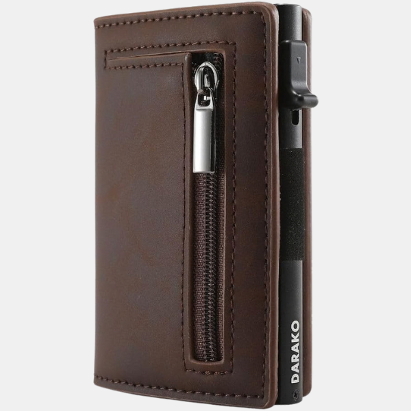 Portefeuille Sécurisé – Protection RFID et Style Electro Paris Marron