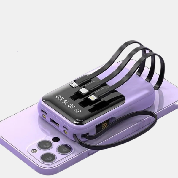 PowerBank 10 000 mAh – Charge Rapide et Portable Gadgets Electro Paris Violet