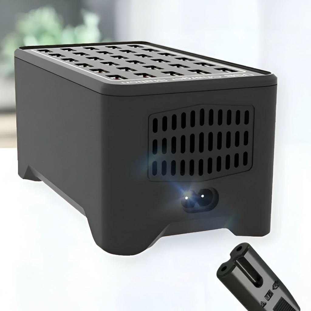 Station De Charge Universelle Multi-USB Avec Jusqu’à 30 Ports Pour Tous Vos Appareils Power ports Electro Paris