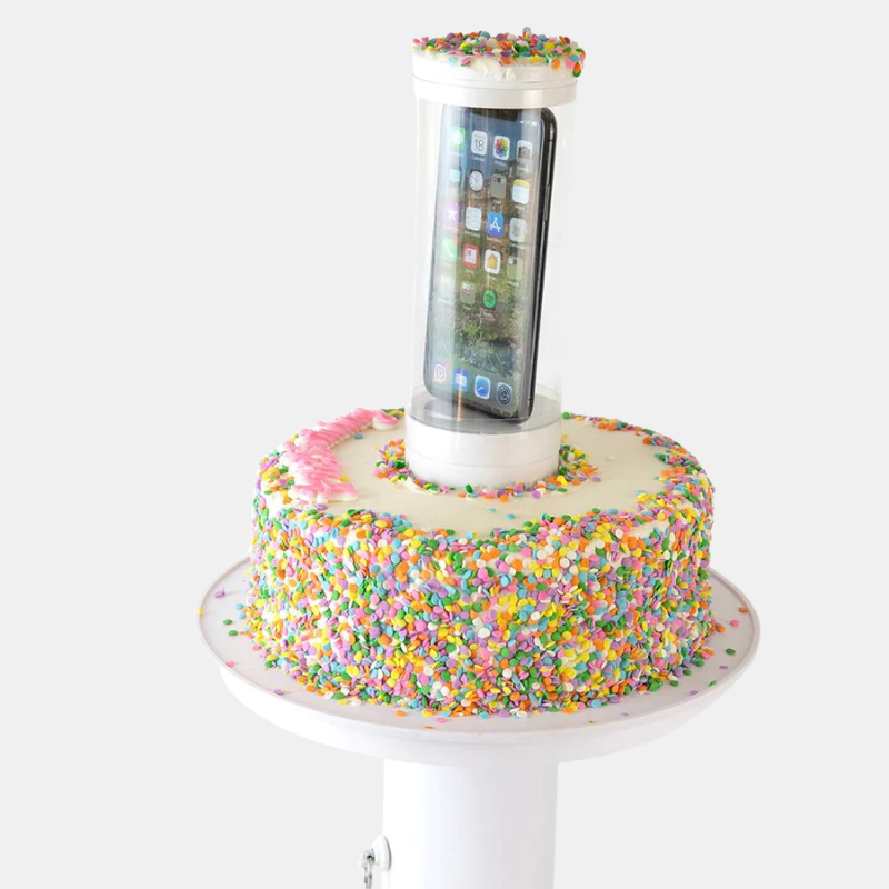 Présentoir à Gâteaux – Surprise Écologique Blanc pour Anniversaires et Célébrations Supports à gâteaux Electro Paris Blanc