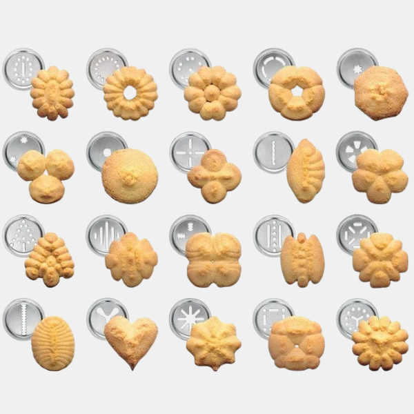 Presse Gourmande – 20 Formes et 4 Douilles pour Biscuits et Pâtisserie Electro Paris