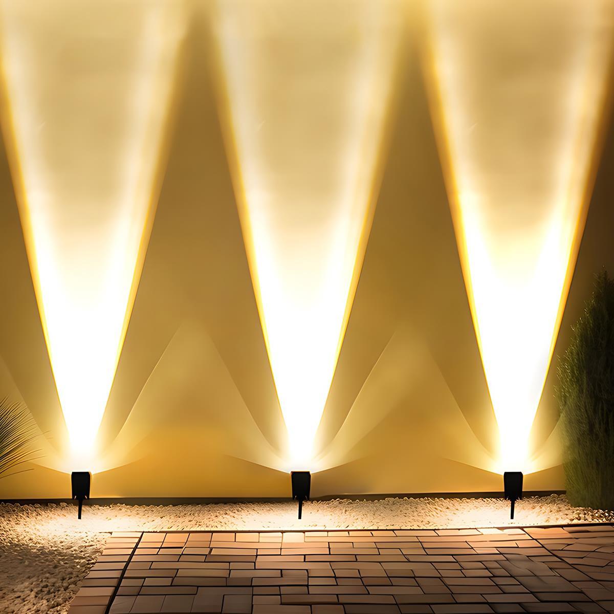 Projecteur solaire multi-zoom à LED étanche pour l'extérieur Lampadaires Electro Paris