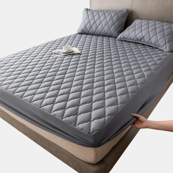 Protège-Matelas Ajusté Imperméable – Confort et Protection Mattress Protectors Electro Paris Gris 91 × 183 cm