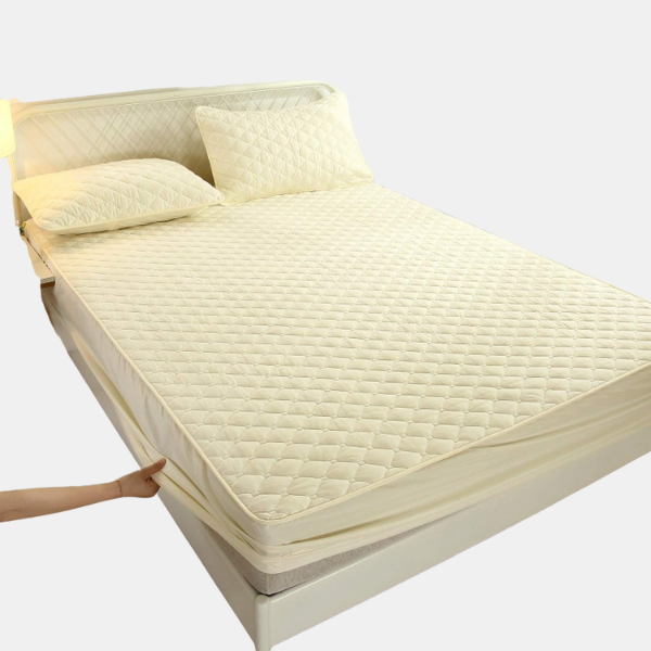 Protège-Matelas Ajusté Imperméable – Confort et Protection Mattress Protectors Electro Paris Crème 91 × 183 cm