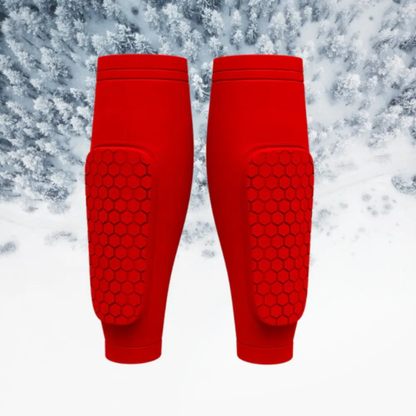 Protège-tibias de Ski – Protection et Confort Electro Paris Rouge S