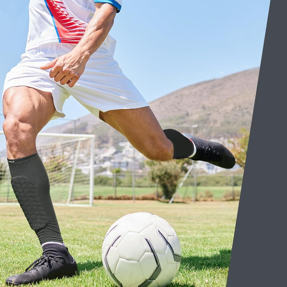 Protège-tibias de Soccer Rembourrés en Nid d'abeille – Équipement de Protection pour Jeunes et Adultes Équipement de protection sportive Electro Paris