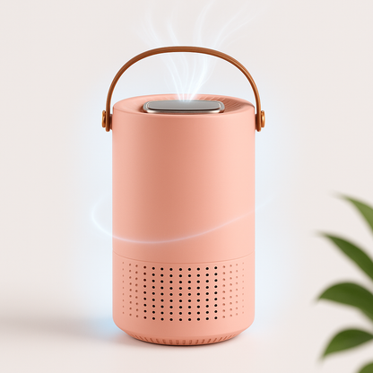 Purificateur d'Air HEPA Portable USB – Idéal pour Bureau et Voiture Purificateur d'air Electro Paris Rose