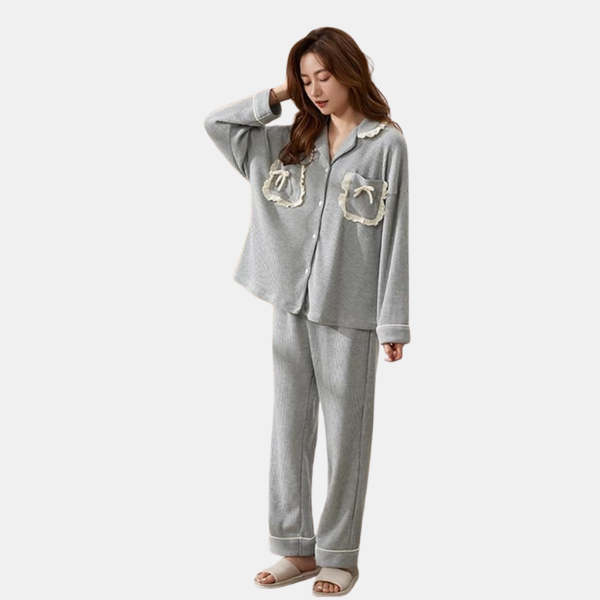 Pyjamas Tendresse pour Couples – Confort Naturel en Coton Bio Couple Sleepwear Electro Paris