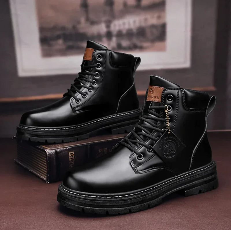Bottines à lacets étanches pour hommes offrant confort, style et sécurité à chaque pas par tous les temps Men Shoes Electro Paris Noir 39