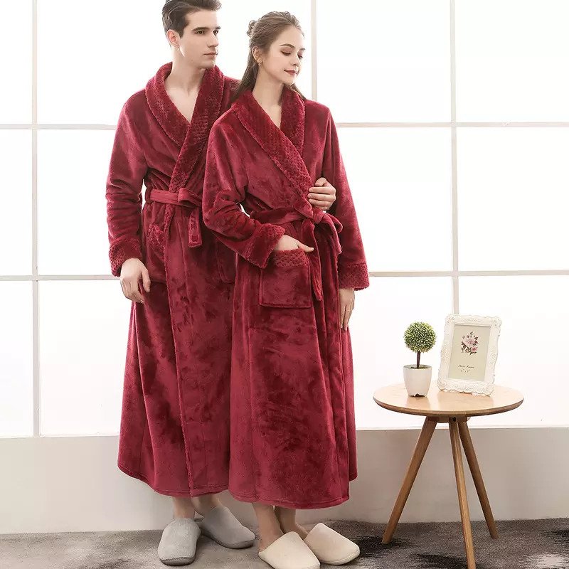 Peignoir Long Et Doux – Confort Et Élégance Pour Les Journées Froides Bath robe Electro Paris