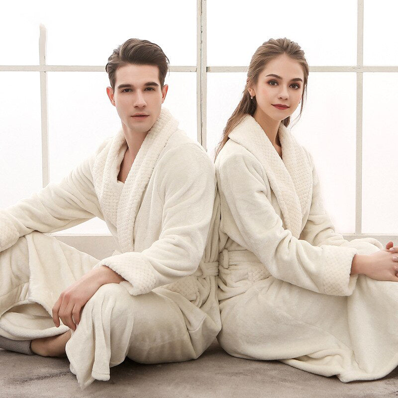 Peignoir Long Et Doux – Confort Et Élégance Pour Les Journées Froides Bath robe Electro Paris