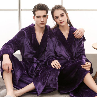 Peignoir Long Et Doux – Confort Et Élégance Pour Les Journées Froides Bath robe Electro Paris