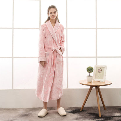 Peignoir Long Et Doux – Confort Et Élégance Pour Les Journées Froides Bath robe Electro Paris