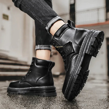 Bottines à lacets étanches pour hommes offrant confort, style et sécurité à chaque pas par tous les temps Men Shoes Electro Paris
