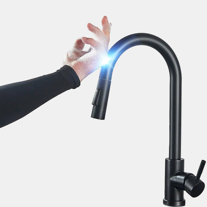 Raccord de Cuisine Intelligent avec Buse Extensible – Design Élégant et Pratique Robinet de cuisine Electro Paris Noir