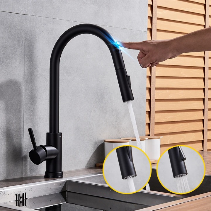 Raccord de Cuisine Intelligent avec Buse Extensible – Design Élégant et Pratique Robinet de cuisine Electro Paris