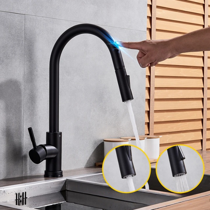 Raccord de Cuisine Intelligent avec Buse Extensible – Design Élégant et Pratique Robinet de cuisine Electro Paris