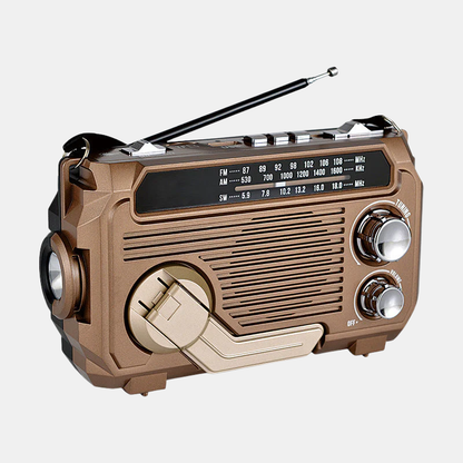 Radio Solaire – Radio Multifonction Portable d’Urgence Avec FM/AM/SW Solar Radio Electro Paris Kaki