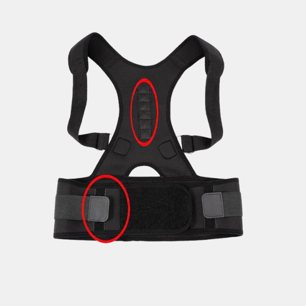 Redresse-Dos Magnétique – Confort et Posture Optimale **Magnetische Rug Corrector - BackAligner Electro Paris
