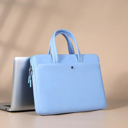 Sacoche Ordinateur Étanche – Élégante, Durable & Entièrement Zippée Bag Electro Paris Bleu 33.78 cm