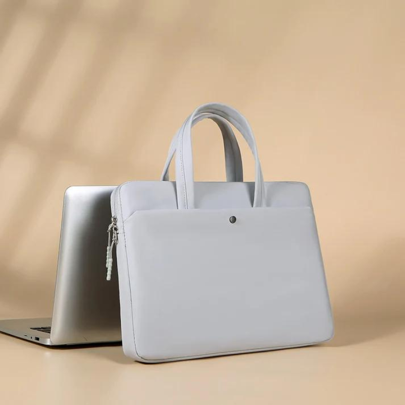 Sacoche Ordinateur Étanche – Élégante, Durable & Entièrement Zippée Bag Electro Paris Gris 33.78 cm