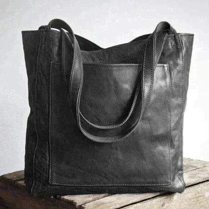 Sac à Main en Cuir Haut de Gamme pour Tous les Jours Women's bag Electro Paris Noir