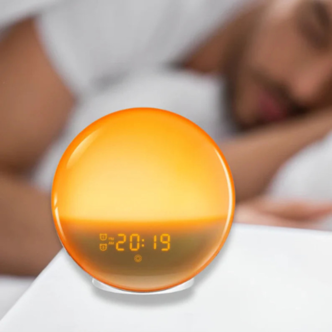 Réveil Aurore Connecté – Simulation Naturelle du Lever et Coucher de Soleil Electro Paris