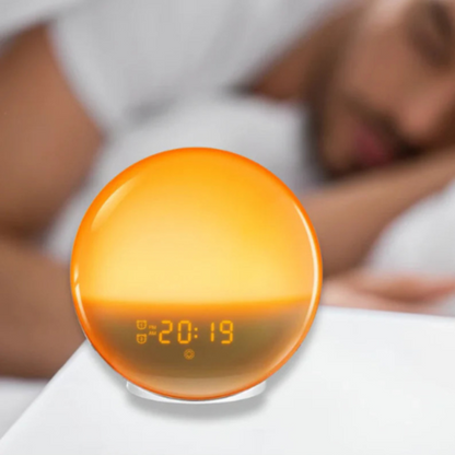 Réveil Aurore Connecté – Simulation Naturelle du Lever et Coucher de Soleil Electro Paris