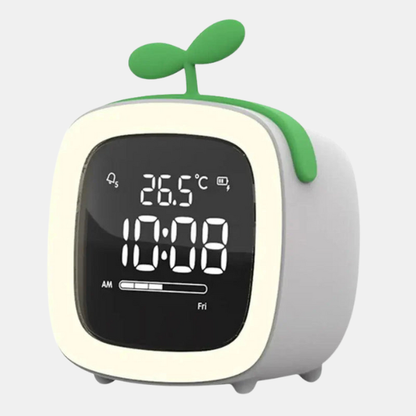 Réveil Cartoon Lapin – LED Ludique et Coloré Home and decoration Electro Paris Deux Feuilles Grises