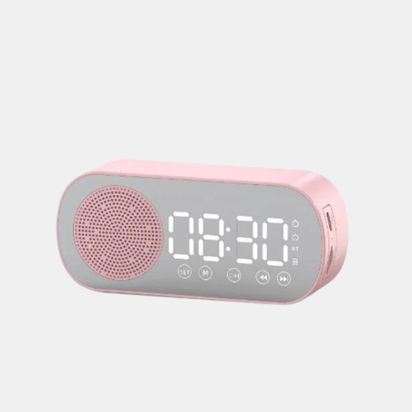 Réveil Digital – Radio FM Intégrée et Pratique Devices Electro Paris Rose